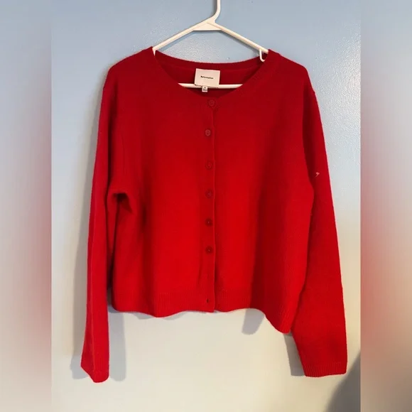 REFORMATION Clara Cashmere Crew Cardigan - Picture 2 of 5